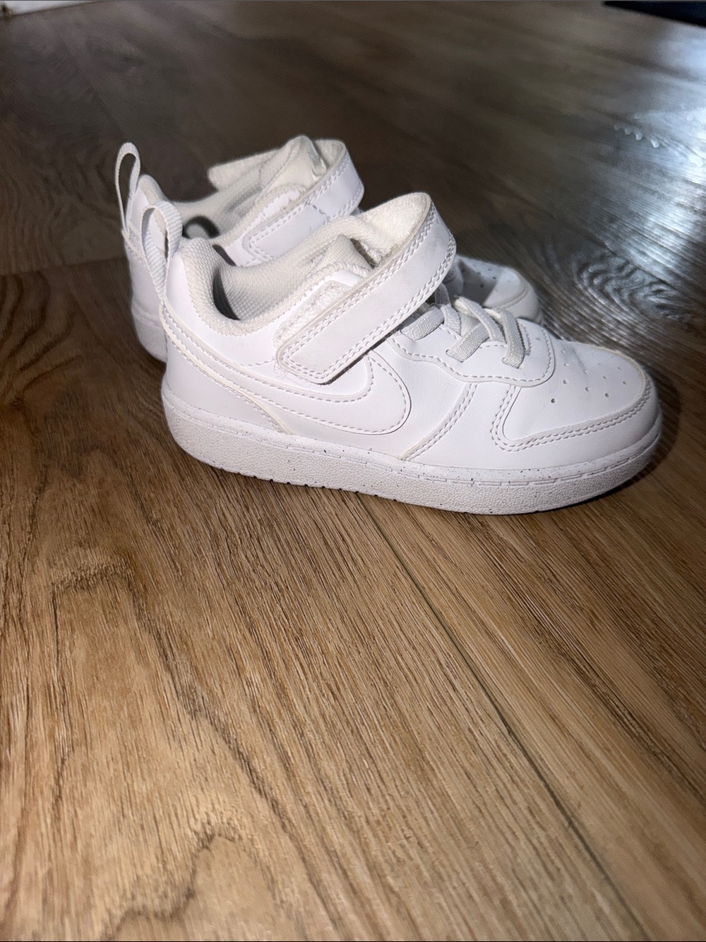 Nike Kids White Velcro Low-Top Sneakers